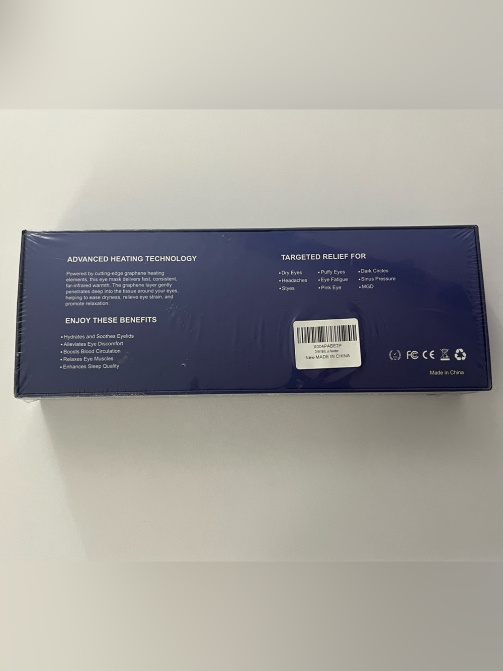 NEW Cordless Heated Eye Mask - Blue Box NWT - Picture 3 of 11
